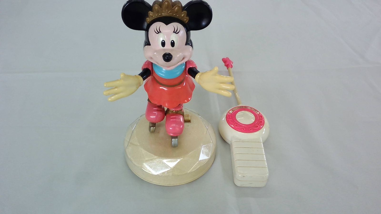 希少】レトロ ディズニー ミニーマウス フィギュアスケート おもちゃB 