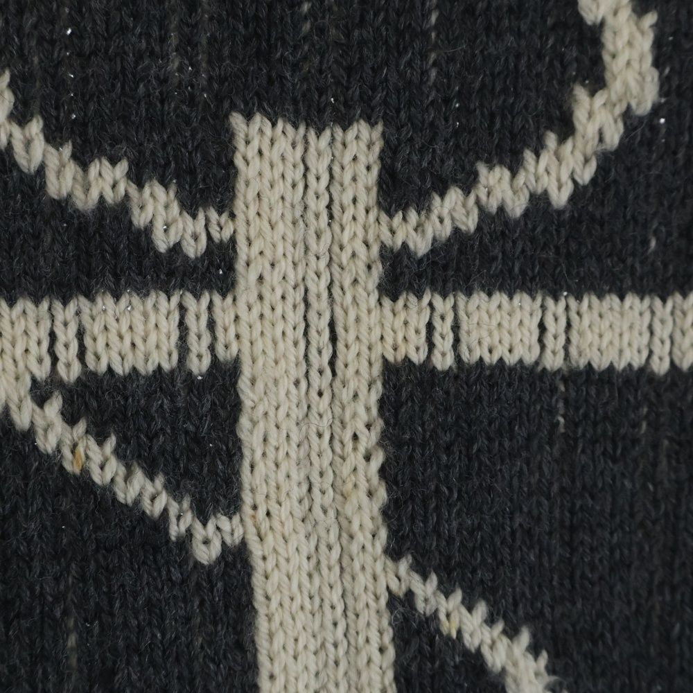 THOM BROWNE トムブラウン アンカーモチーフ ジップ カーディガン グレー MKA041AKP087 MKA041AKP087 THOM BROWNE (トムブラウン) アンカーモチーフ ジップ カーディガン