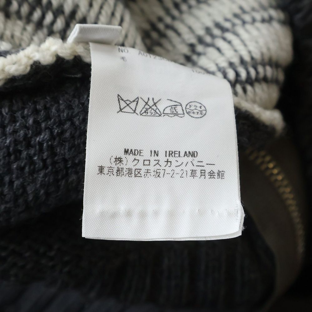 THOM BROWNE トムブラウン アンカーモチーフ ジップ カーディガン グレー MKA041AKP087 MKA041AKP087 THOM BROWNE (トムブラウン) アンカーモチーフ ジップ カーディガン