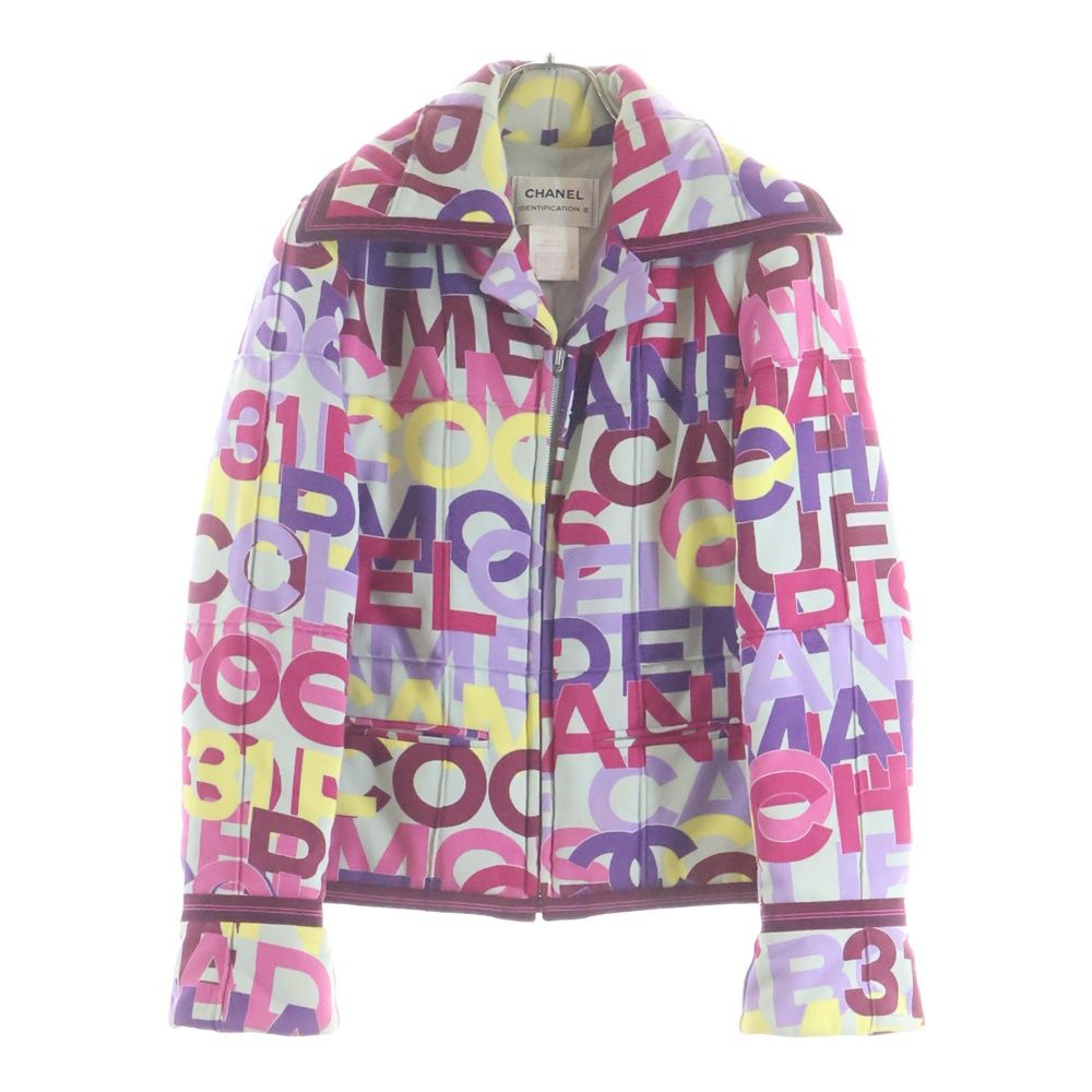 CHANEL (シャネル) 00AW CCロゴ 総柄 ジャケット アウター マルチ 