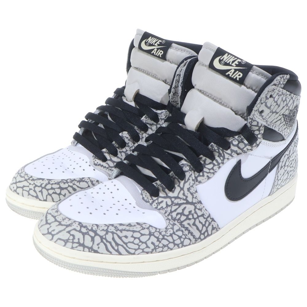 NIKE (ナイキ) AIR JORDAN 1 RETRO HIGH OG WHITE CEMENT ELEPHANT 