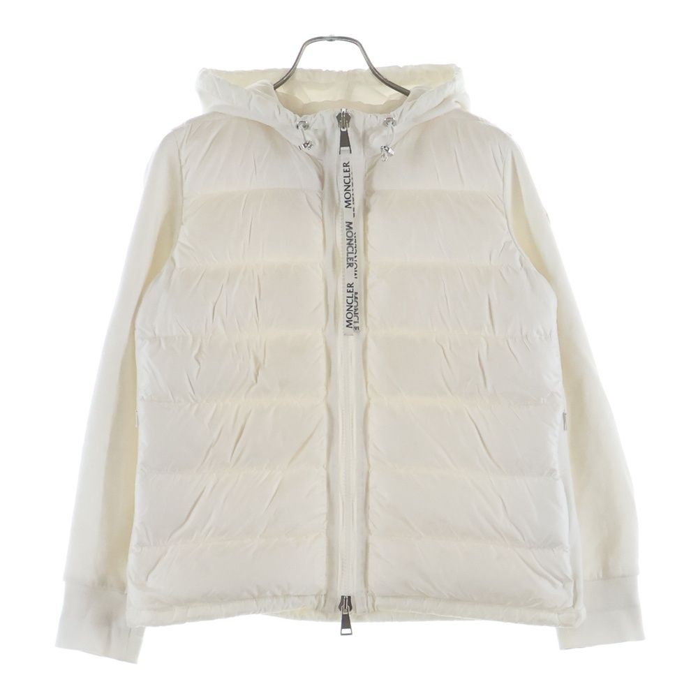 タグ付 モンクレール ニットダウン カーディガン L アイボリー ホワイト MONCLER（モンクレール） ダウンジャケット CARDIGAN TRICOT 9B00035
