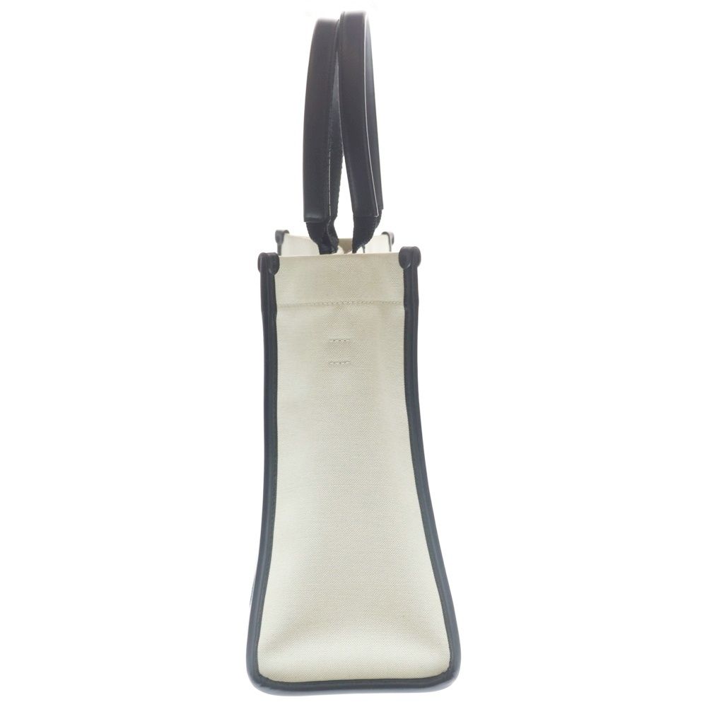 BALENCIAGA バレンシアガ ハードウェア キャンバス レザー 2WAY ハンド ショルダー トートバッグ アイボリー/ブラック 671400 BALENCIAGA (バレンシアガ) ハードウェア キャンバス レザー 2WAY