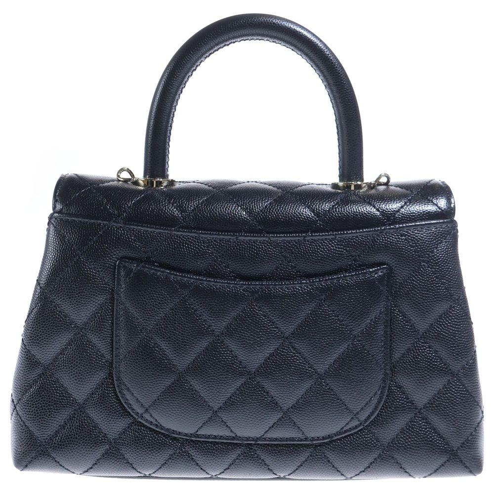 CHANEL (シャネル) ココハンドルXS キャビアスキン レザー 2WAY ハンド 