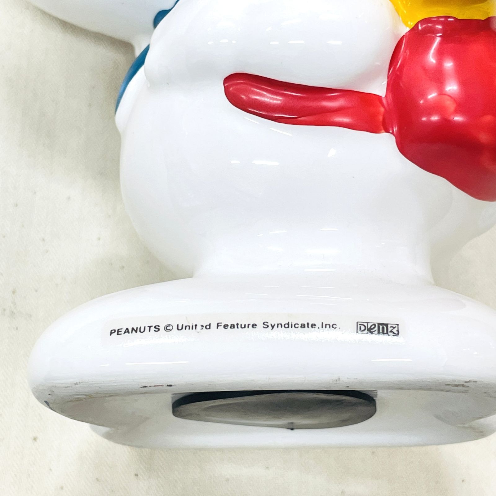 スヌーピー snoopy peanuts 陶器 置物 写真立て？ スヌーピー（素材