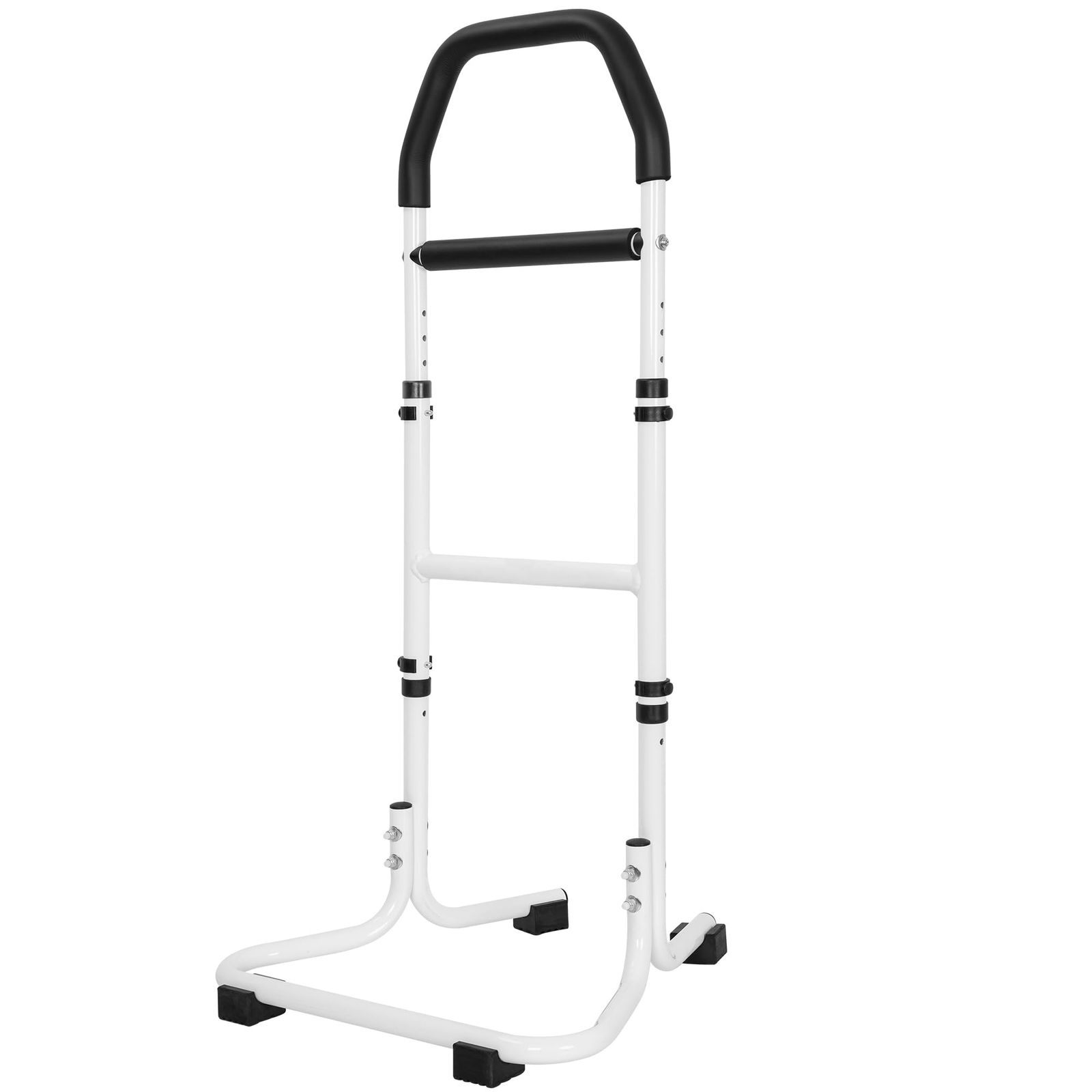 立ち上がり補助具 ホワイト/ブラック 新品 AKOZLIN 立ち上がり補助器具 立ち上がり補助手すり アルミ素材