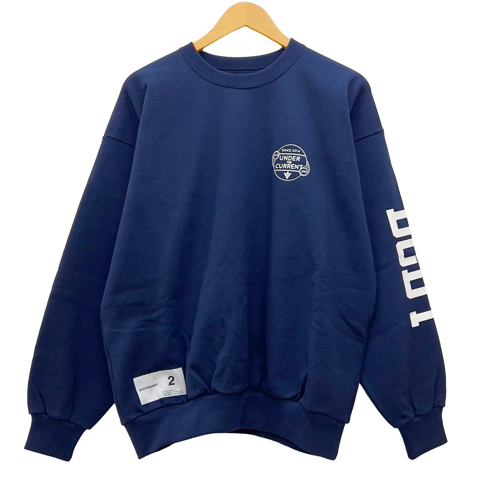 DESCENDANT ディセンダント UNDER THE CURRENT CREW NECK サイズ2