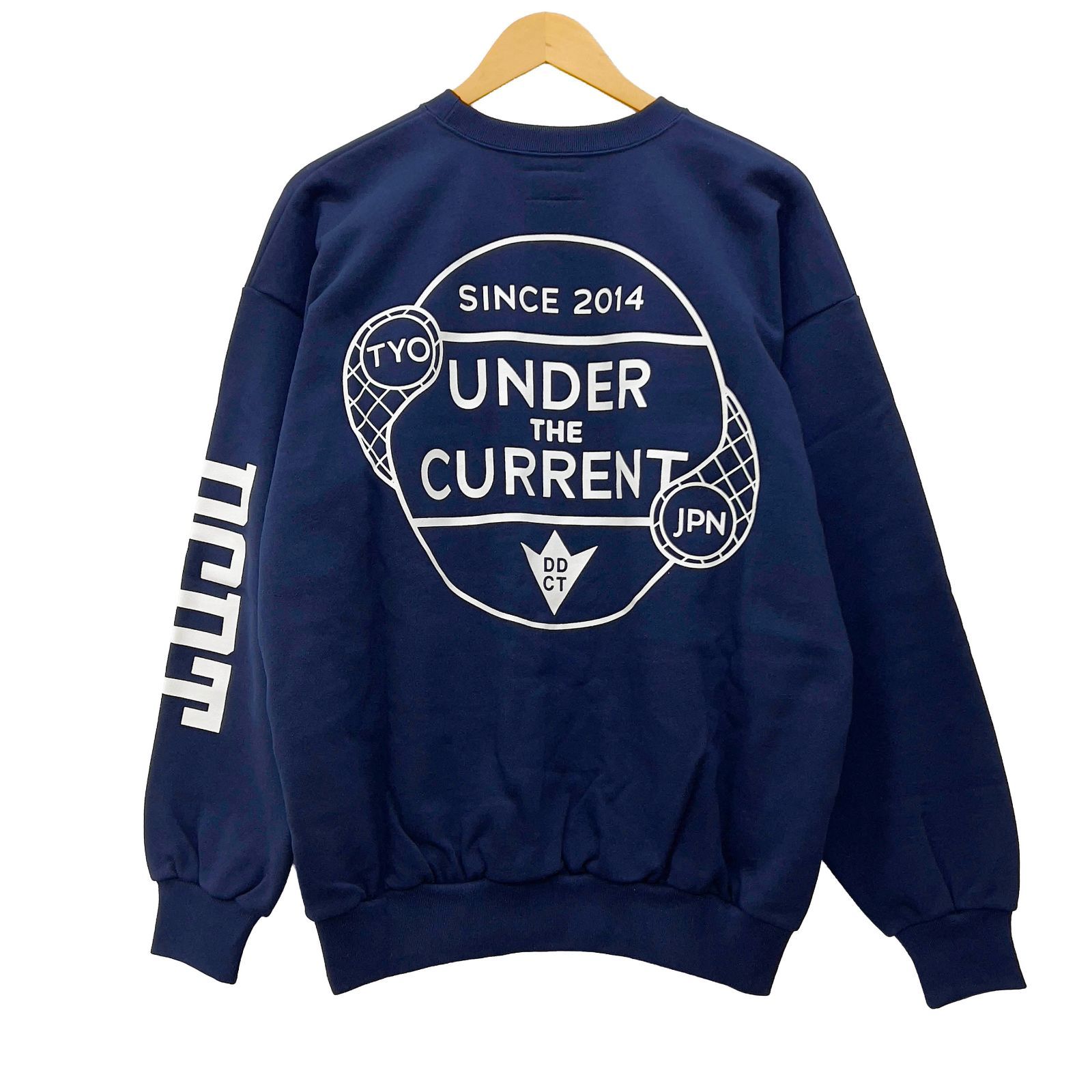 DESCENDANT ディセンダント UNDER THE CURRENT CREW NECK サイズ2 DESCENDANT ディセンダント UNDER THE CURRENT CREW NECK サイズ2