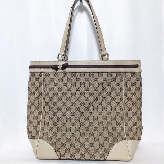 （GUCCI ）グッチハンドバックシェリーライン グッチ GGキャンバス シェリーライン ハンドバッグ トートバッグ