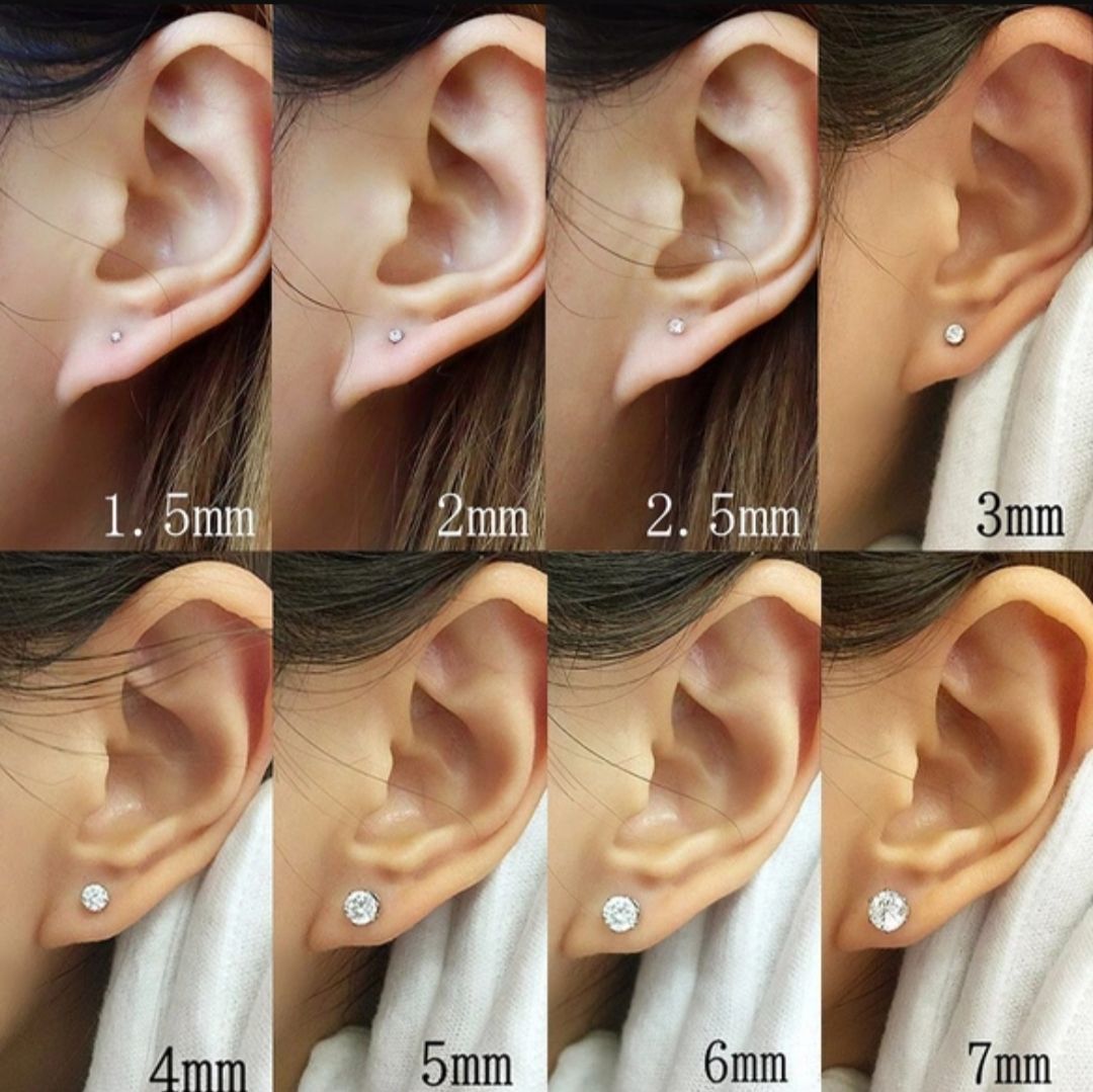 新品✨　モアサナイト　ピアス　一粒　スタッド　両耳用　3mm 4mm シルバー thumbnail 2
