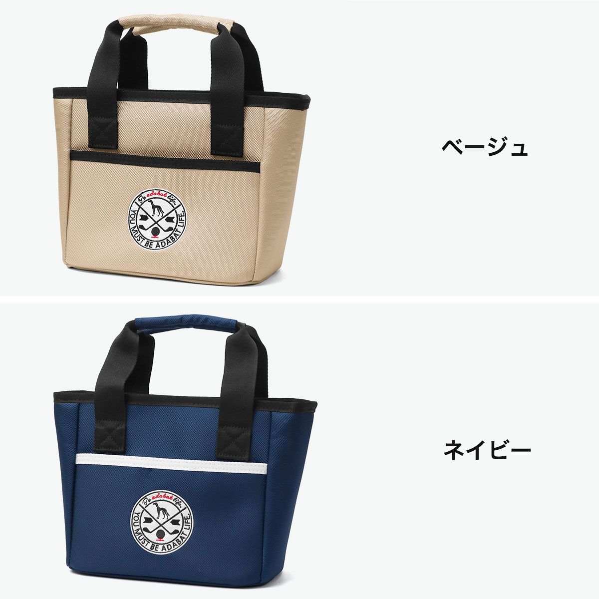 アダバット トートバッグ メンズ レディース ファスナー付き adabat 