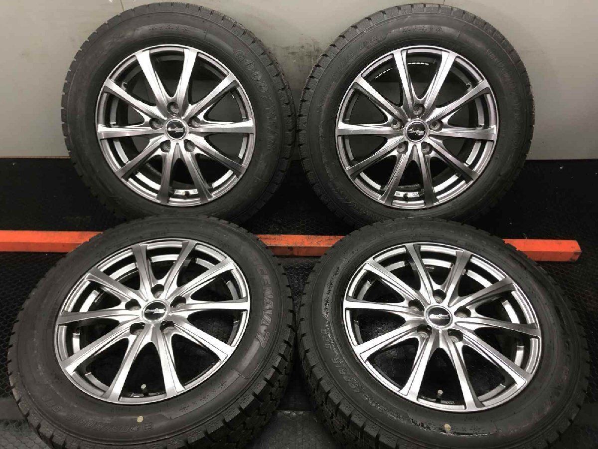タイヤ走行短め【GY ICENAVI7 205/60R16】スタッドレス【EuroSpeed 16 
