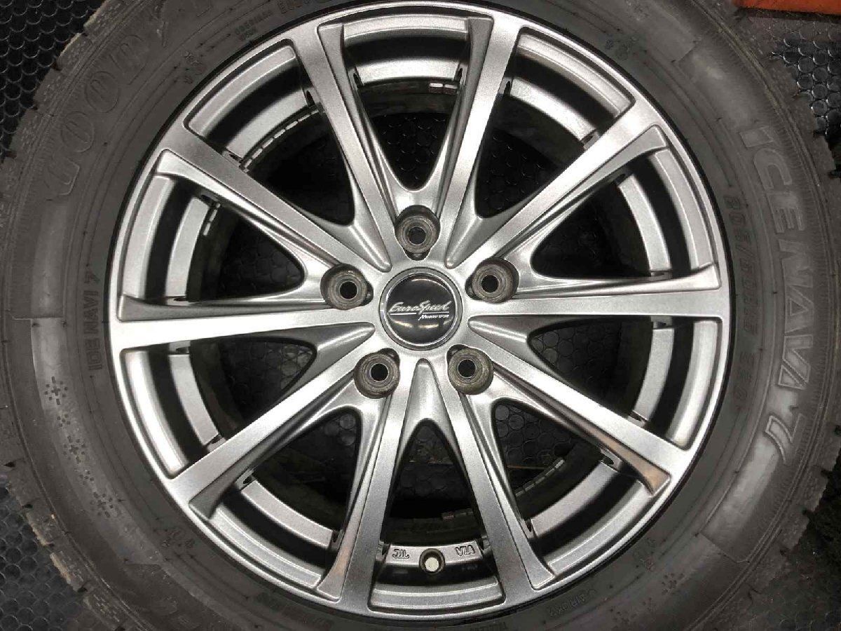 タイヤ走行短め【BS ICEPARTNER2 205/60R16】スタッドレス【TOYOTA ヴォクシー 純正ホイール 16インチ 6J5HPCD114.3+50】23年製　(MTM338)クレジットカード QRコード決済可能 タイヤ走行短め【GY ICENAVI7 205/60R16】スタッドレス【EuroSpeed 16