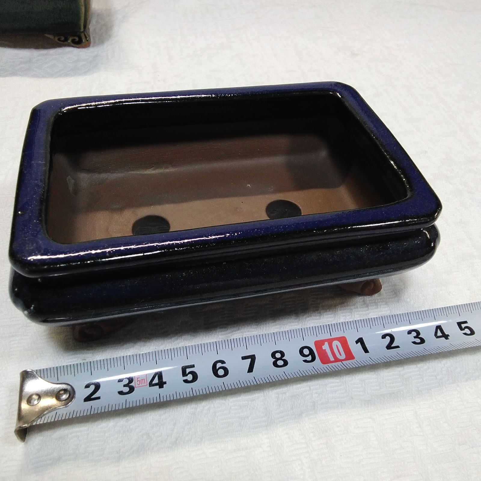 陶器鉢５点まとめ売り 植木鉢 ミニサイズ 5点まとめ売り 足つき 陶器製 園芸用品