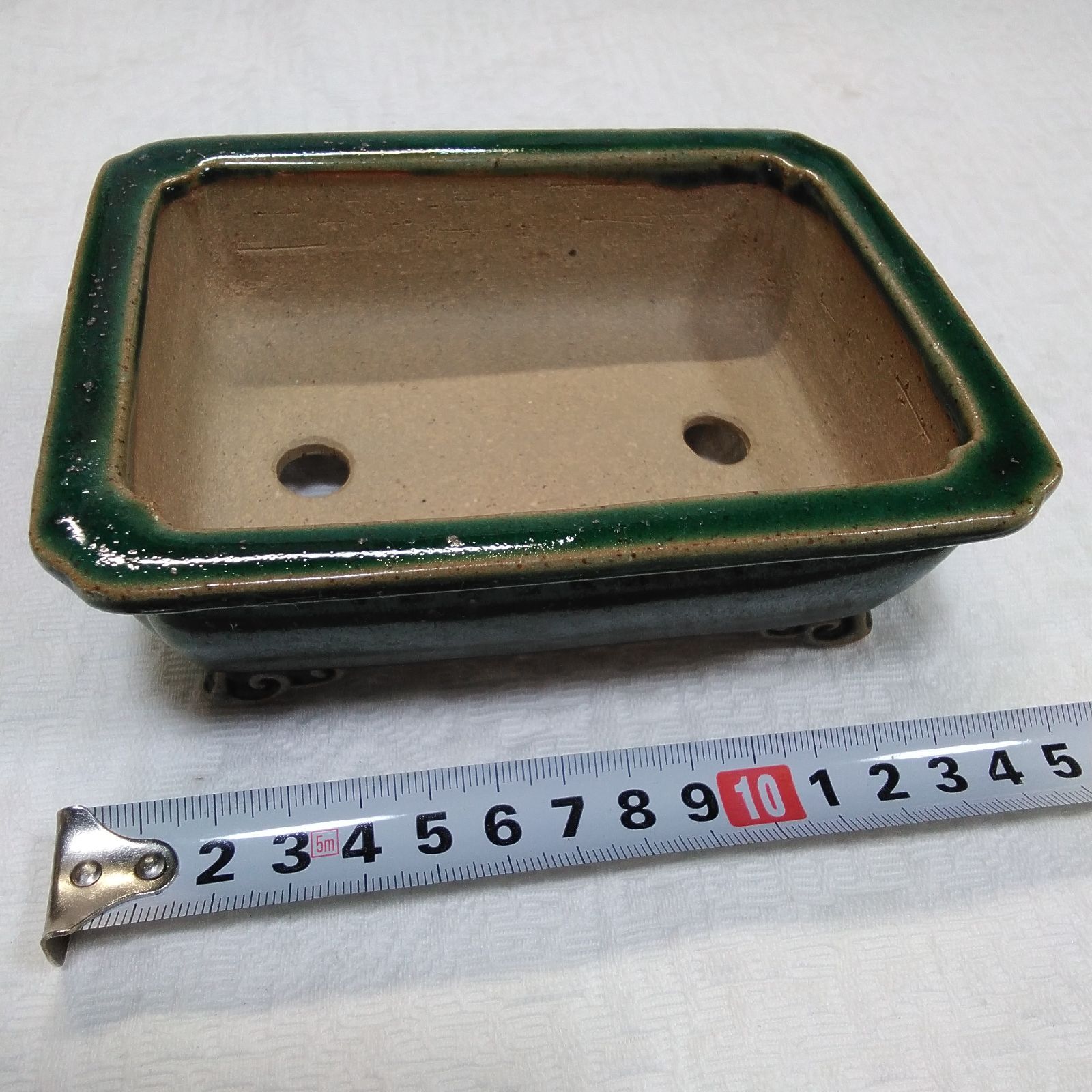 陶器鉢５点まとめ売り 植木鉢 ミニサイズ 5点まとめ売り 足つき 陶器製 園芸用品