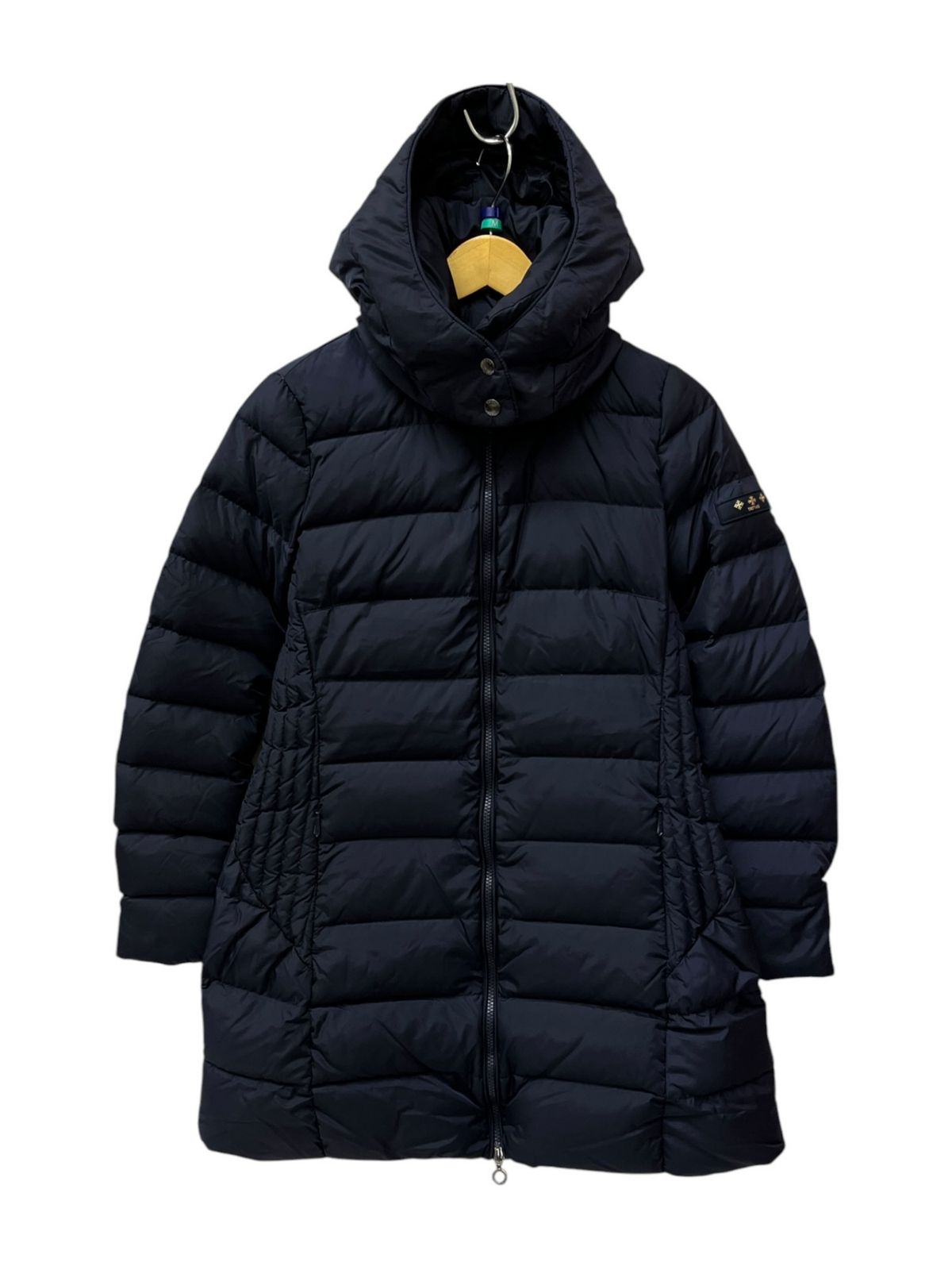美品 TATRAS タトラス ポーランド製 フレアダウンコート ネイビー 02 