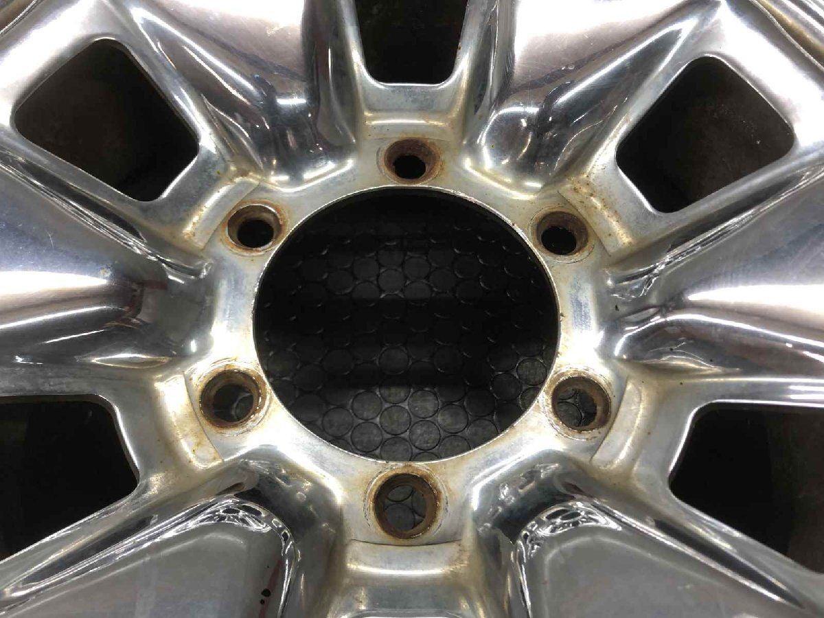 【希少】TOYOTA トヨタ 100系ハイエース 純正メッキホイール 15インチ 4本 6J6HPCD139.7約+30 センターキャップ付　(MHD570) クレジットカード QRコード決済可 希少】TOYOTA トヨタ 100系ハイエース 純正メッキホイール 15インチ 4