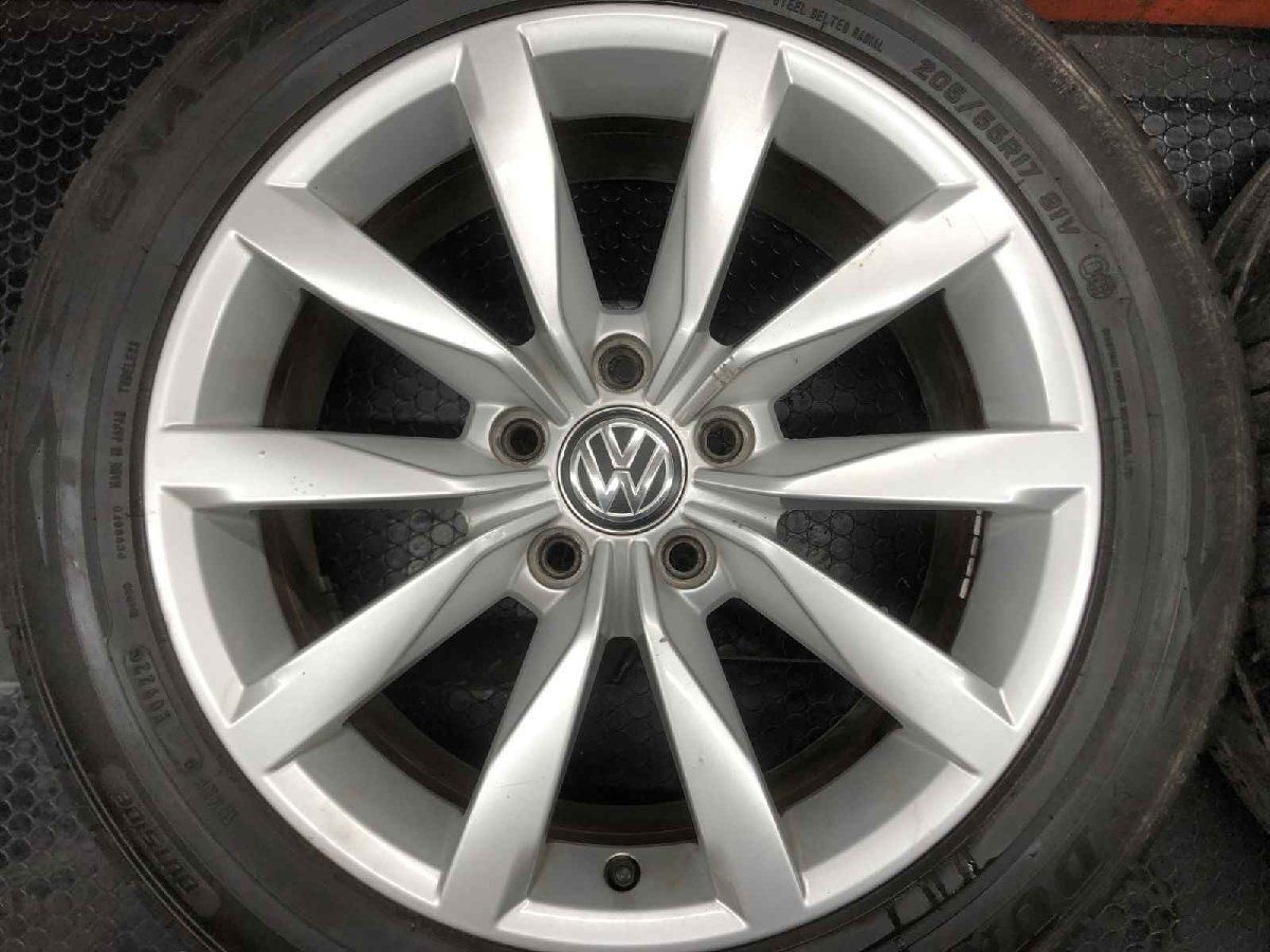 DUNLOP ENASAVE RV505 205/55R17】夏タイヤ【VW ゴルフ7 純正ホイール 