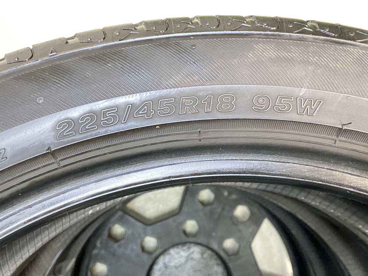 225/45R18 セイバーリング SL201 中古タイヤ サマータイヤ 4本セット