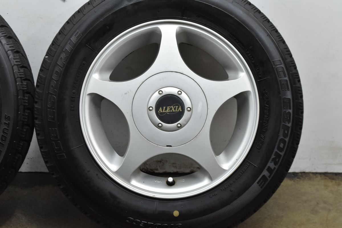 スタッドレス アルミ付き スタッドレス】ALEXLA 13in 4.5J +43 PCD100/112/114.3 アイスエス