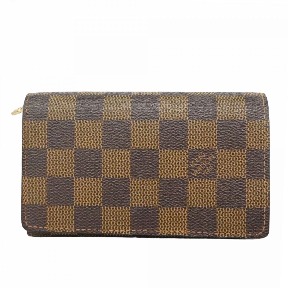 【美品】ルイヴィトン ダミエエベヌ トレゾール 2つ折り財布 CA0042 6dc3532-k】ルイヴィトン 財布 ダミエ ポルトフォイユトレゾール