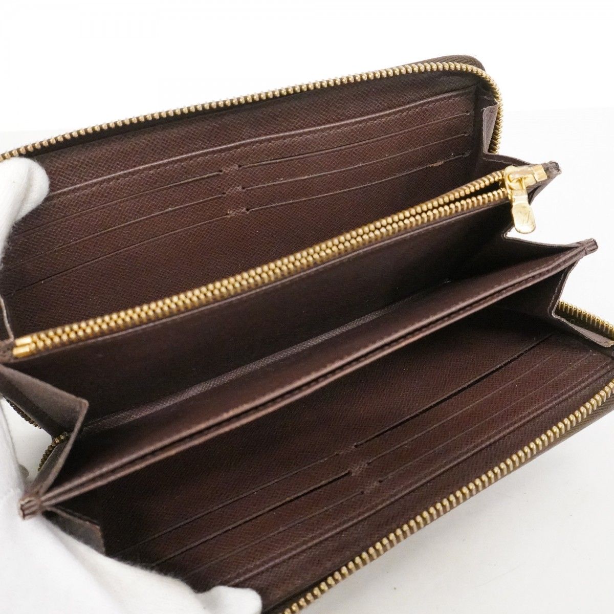 【6dc3613】ルイヴィトン 長財布 ダミエ ジッピーウォレット N41661 エベヌ【中古】メンズ レディース ユニセックス 6dc3613】ルイヴィトン 長財布 ダミエ ジッピーウォレット N41661