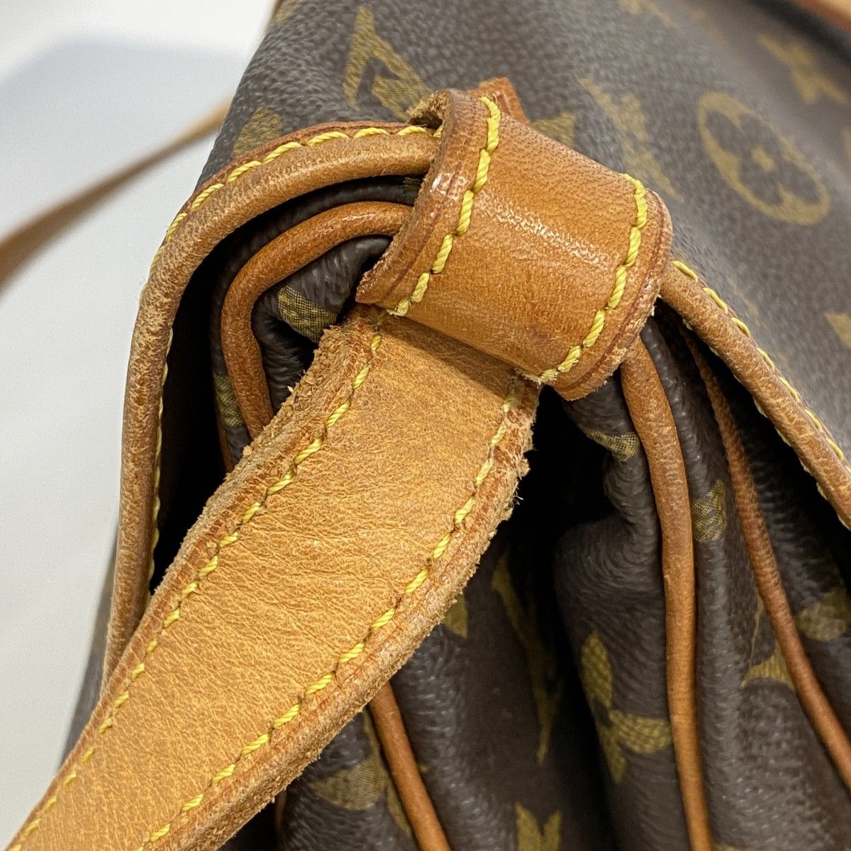 【6dc3951】ルイヴィトン ショルダーバッグ モノグラム ソミュール30 M42256 ブラウン【中古】レディース LOUIS VUITTON（ルイ・ヴィトン） ソミュール30 モノグラム ショルダー