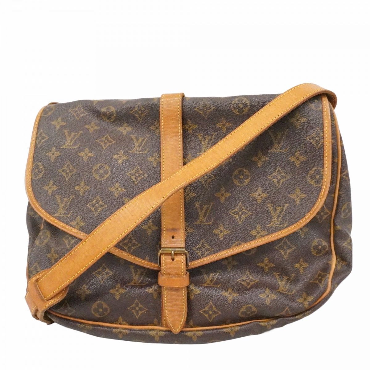 ★SALE【5ob0099】ルイヴィトン ショルダーバッグ モノグラム ソミュール35 M42254 ブラウン【中古】レディース 6dd4019】ルイヴィトン ショルダーバッグ モノグラム ソミュール35