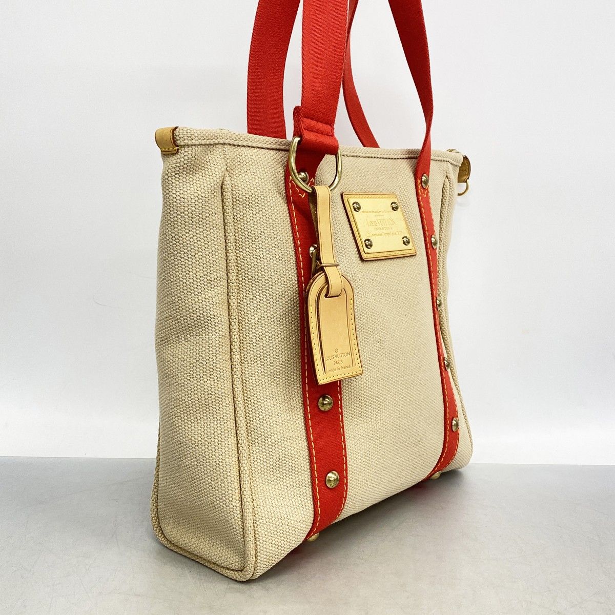ルイヴィトン M40035 トートバッグ ベージュ  LOUIS VUITTON アンティグア カバMM LOUIS VUITTON】ルイヴィトン『アンティグア カバMM』M40035