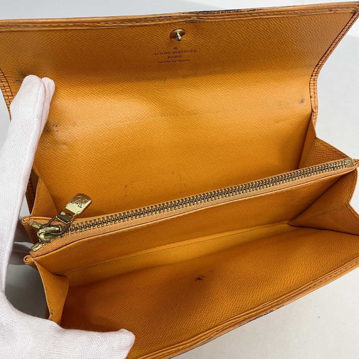 【6dd4118-k】ルイヴィトン 長財布 エピ ポシェットポルトモネクレディ M6357H マンダリン【中古】レディース LOUIS VUITTON - 【6dd4118-k】ルイヴィトン 長財布 エピ ポシェット