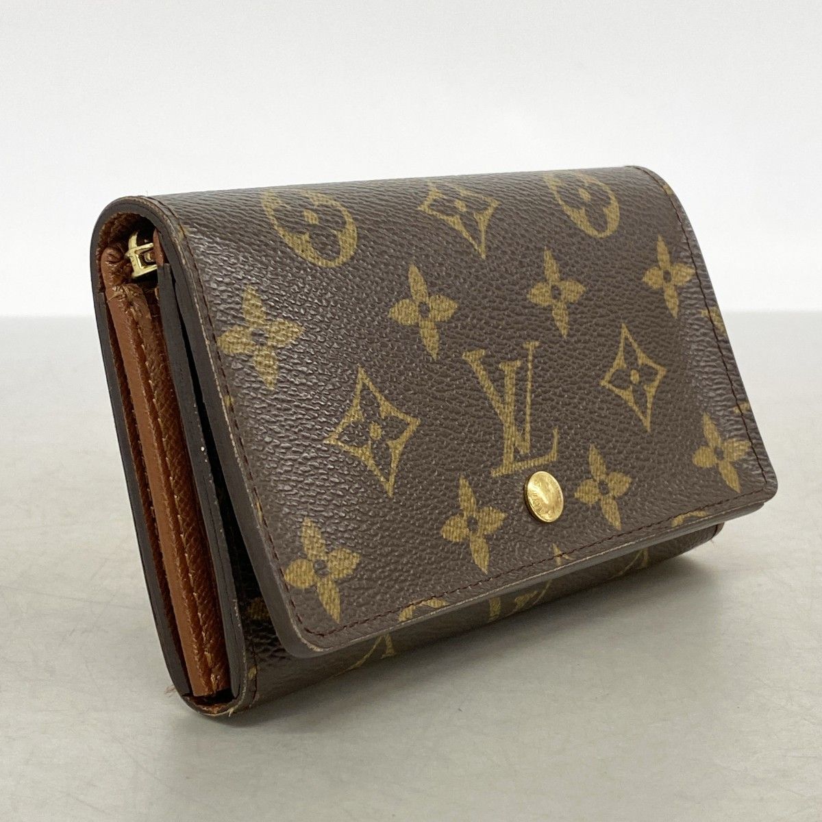 【6dd4123-k】ルイヴィトン 財布 モノグラム ポルトモネジップ M61735 ブラウン【中古】レディース LOUIS VUITTON - 【6dd4123-k】ルイヴィトン 財布 モノグラム ポルト