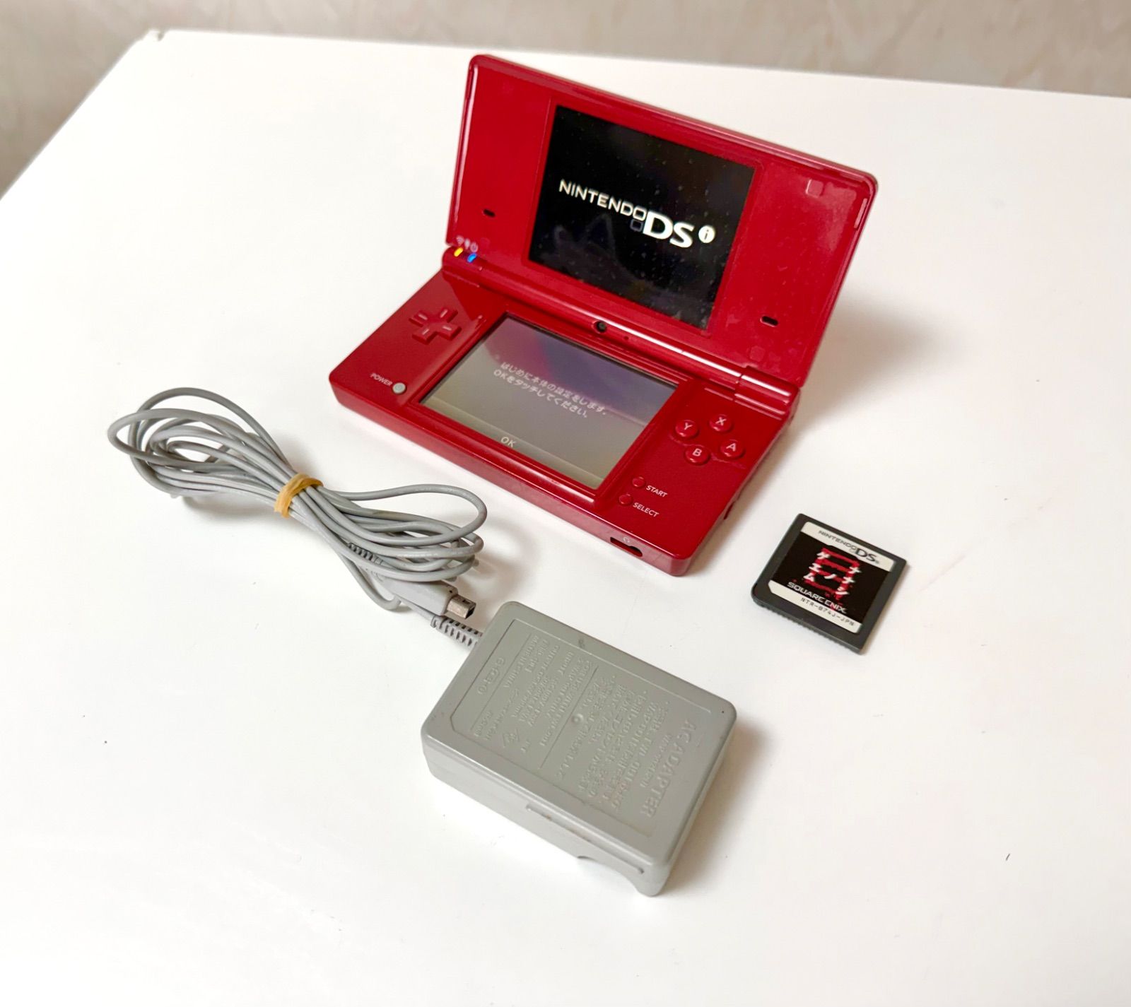 動作確認済】ニンテンドーDSi レッド 本体 ＋ ナナシノゲエム ソフト