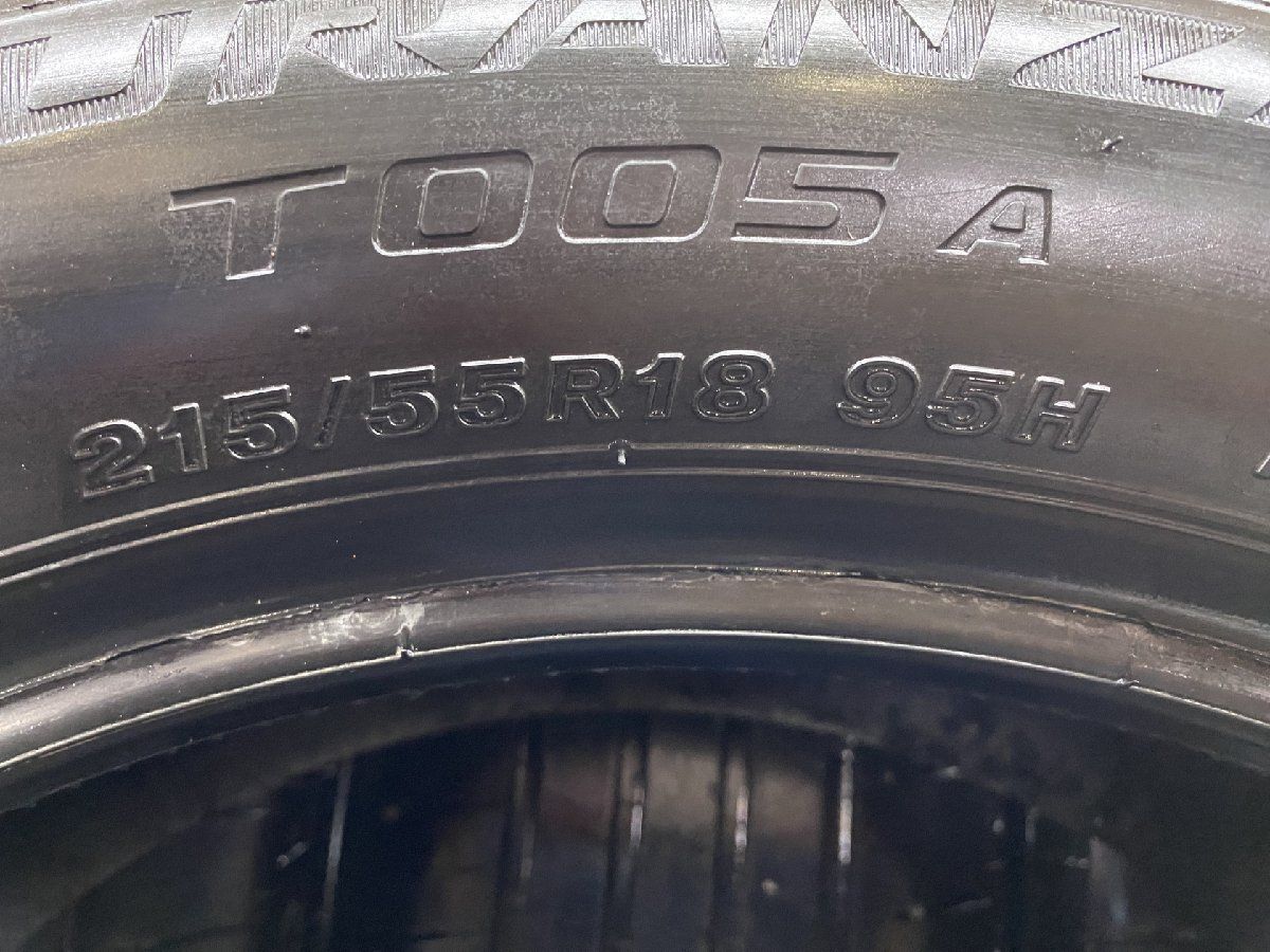 BS BRIDGESTONE TURANZA T005A 215/55R18 18インチ 夏タイヤ 4本 21年製 デュアリス VOLVO/V60クロスカントリー等　(MTE915)クレジットカード QRコード決済可能 BS BRIDGESTONE TURANZA T005A 215/55R18 18インチ 夏タイヤ 4本 23年