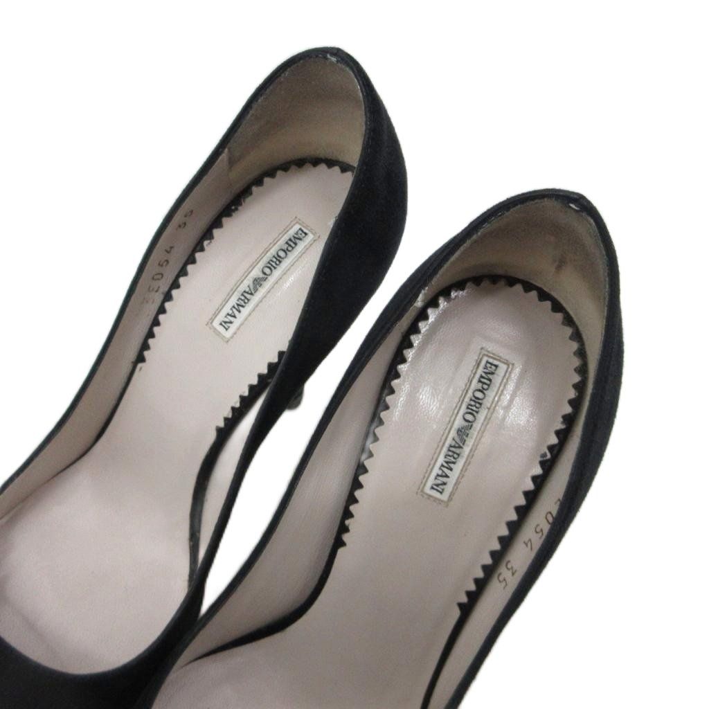 エンポリオアルマーニ EMPORIO ARMANI スエードパンプス ポインテッド