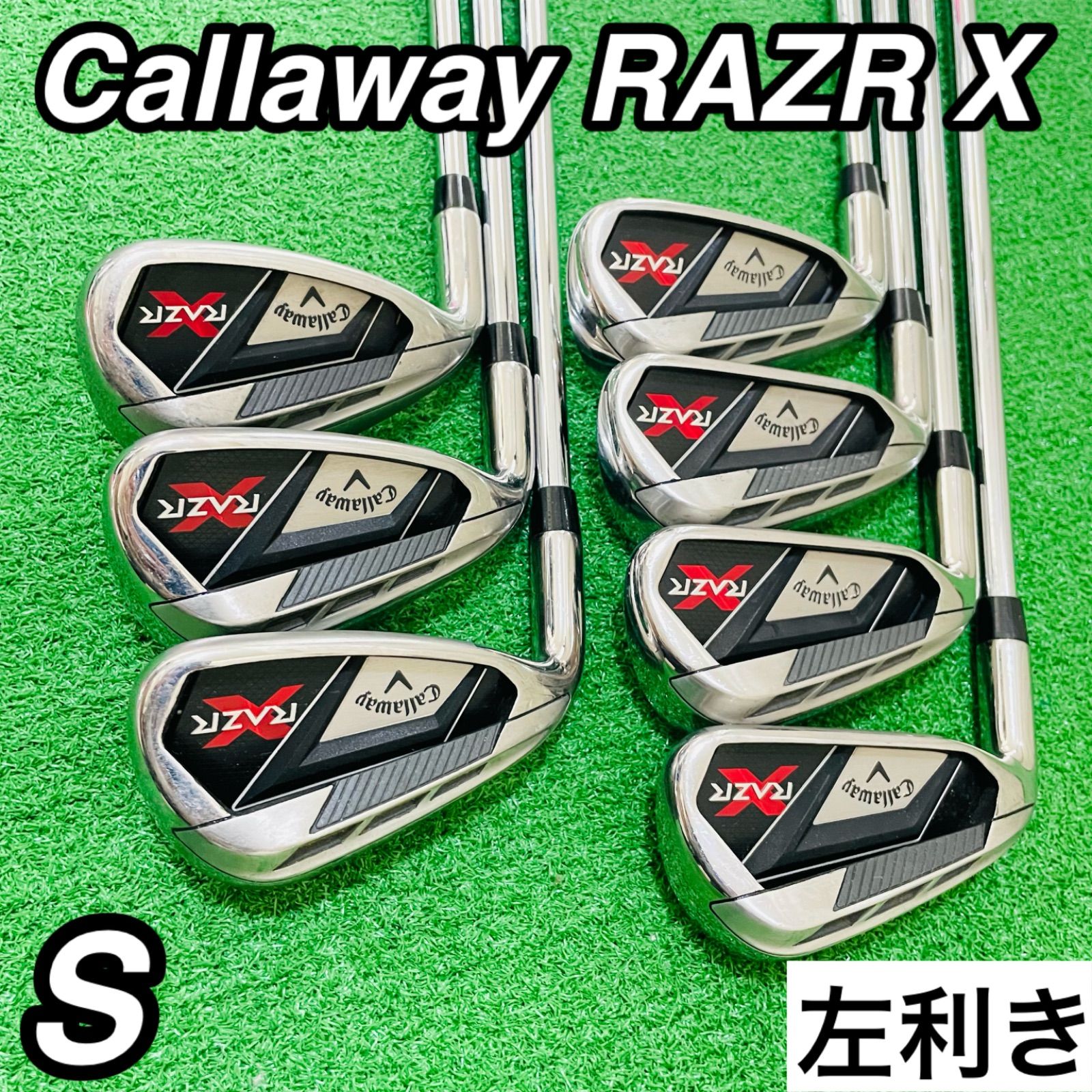 2011 名器 左利き キャロウェイ アイアン razr レフティー RAZR X アイアン（6本セット） RAZR X SERIES 65i/60i(アイアン