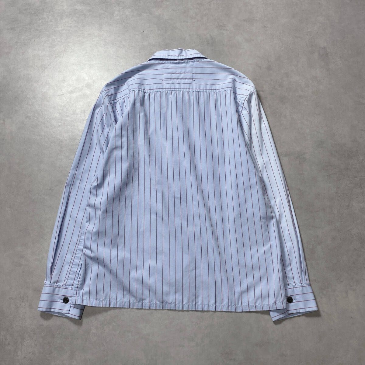 GQ5300◇TENDERLOIN : ストライプ ワークシャツ◇S◇水色系