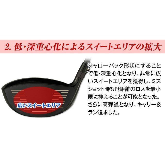 新品】WORKS GOLF 左 マキシマックス ブラック2 適合限界高反発加工