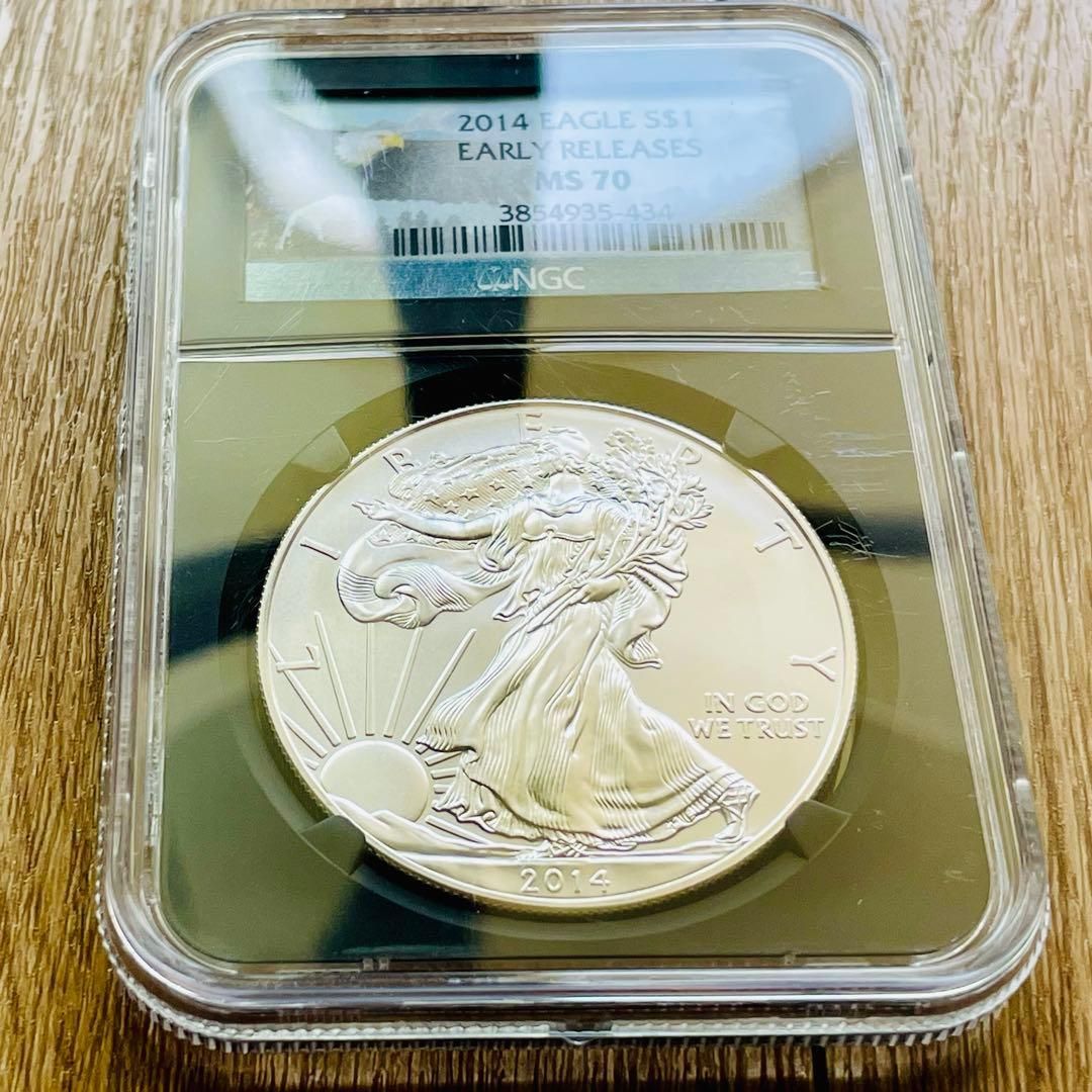 シルバーイーグル 銀貨 2014 アメリカ NGC MS70 - メルカリ