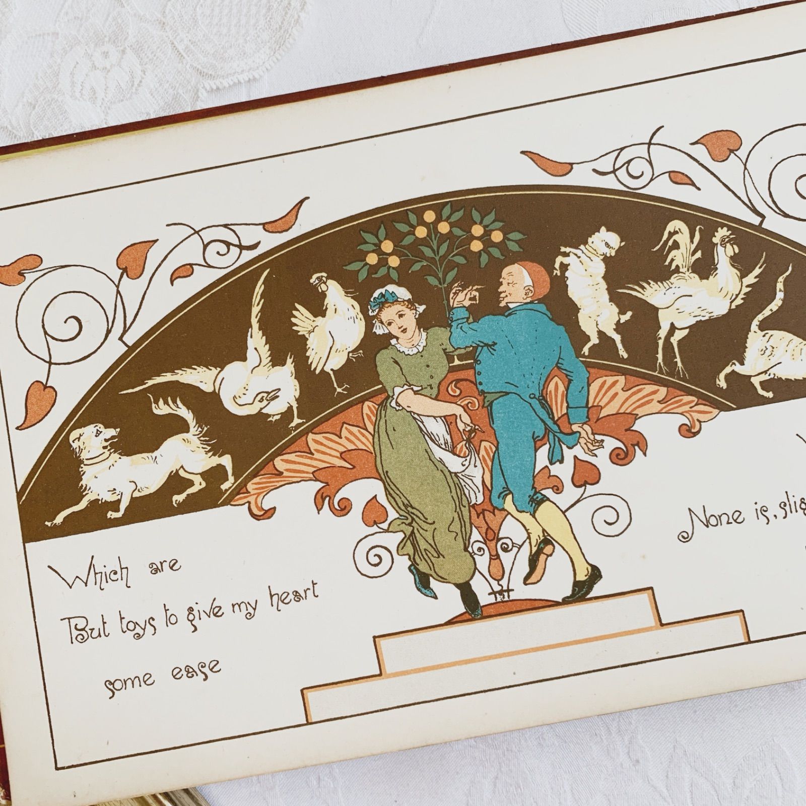 1895年 クロモリトグラフ ドイツの古いアンティーク絵本 ヴィンテージ 1880s-1890刊行 ヴィクトリア朝時代・英国アンティーク絵本 クロモ