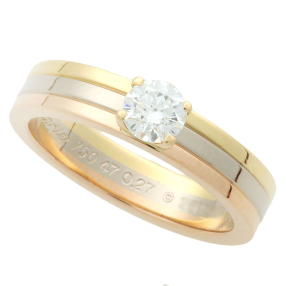 本物保証】 箱・保・鑑付 新品同様 カルティエ CARTIER トリニティ