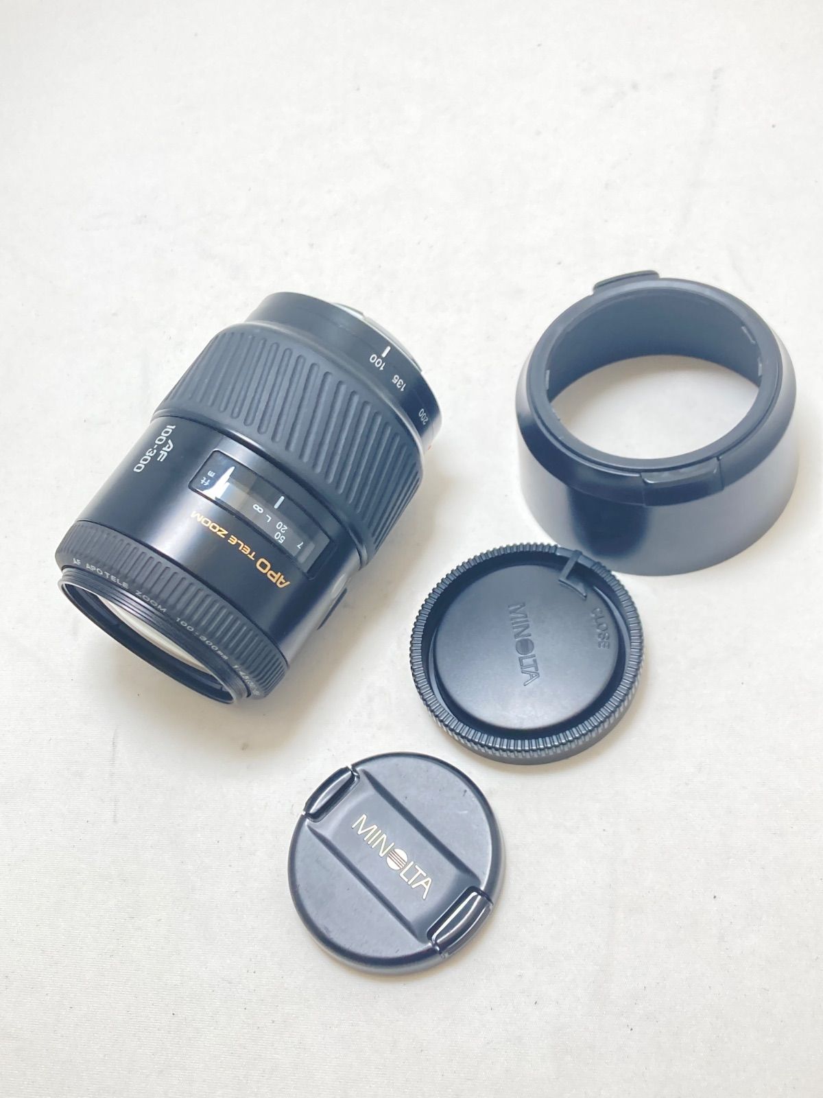MINOLTA AF APO TELE ZOOM 100-300mm F4.5-5.6 ケース付き - メルカリ