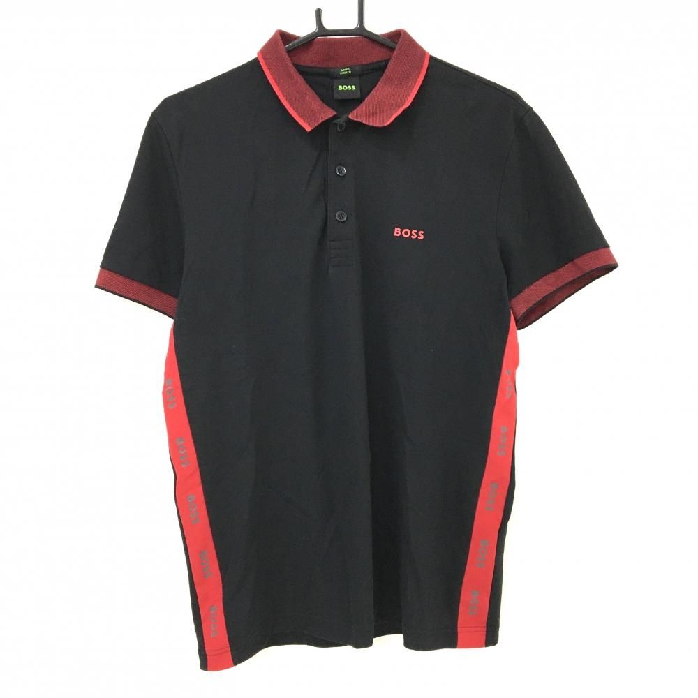 HUGO BOSS ポロシャツ XL レッド系 メンズ 半袖 ゴルフウェア BOSS（HUGO BOSS） ポロシャツ Porsche x BOSS アクティブ コットン