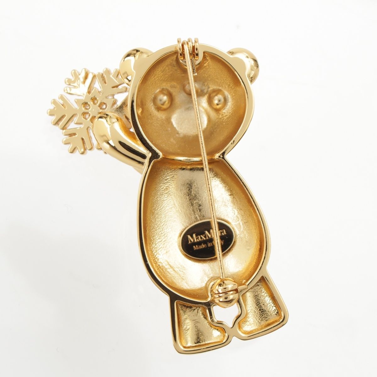 マックスマーラ ラインストーン TEDDYBROOCH SHINY テディ シャイニー
