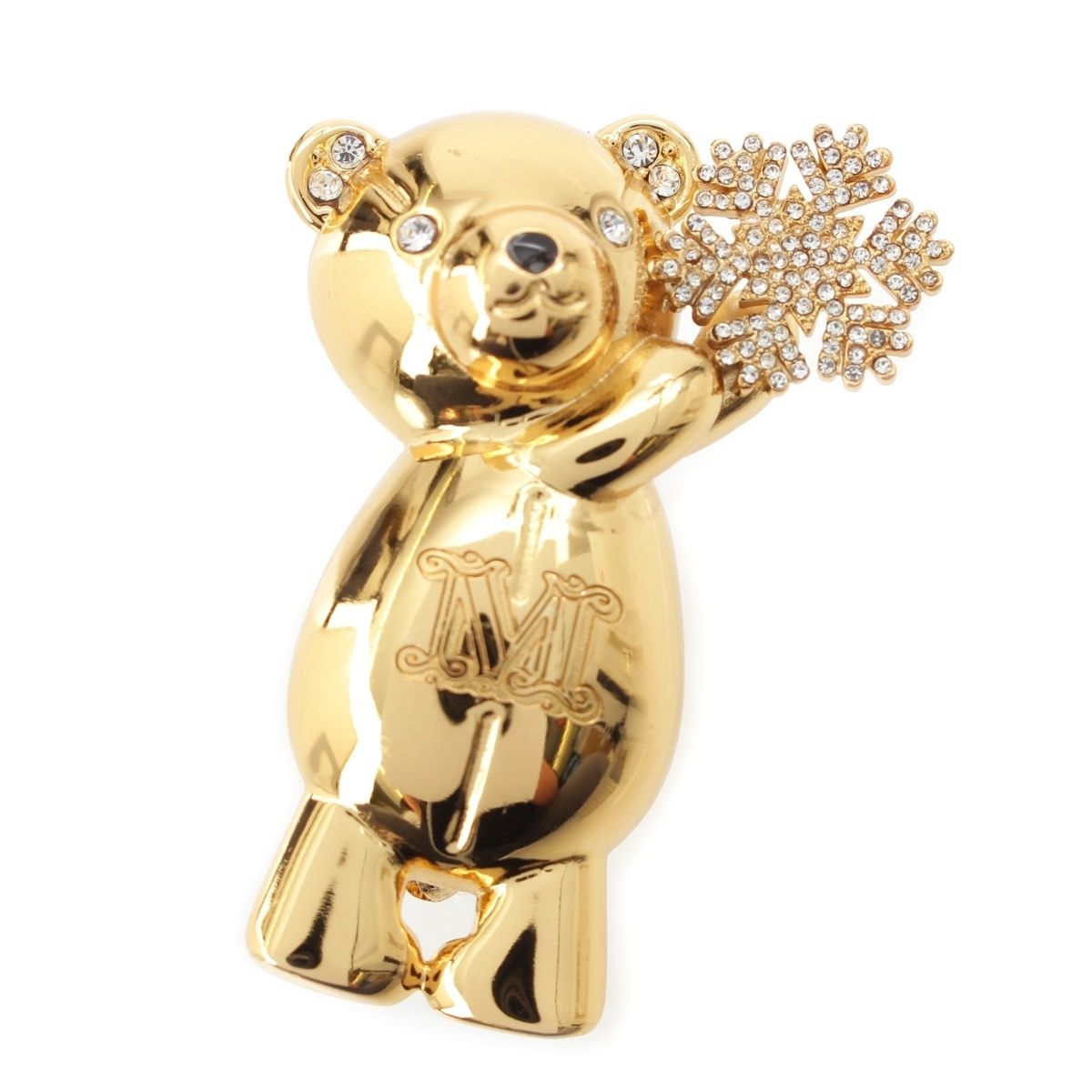 マックスマーラ ラインストーン TEDDYBROOCH SHINY テディ シャイニー