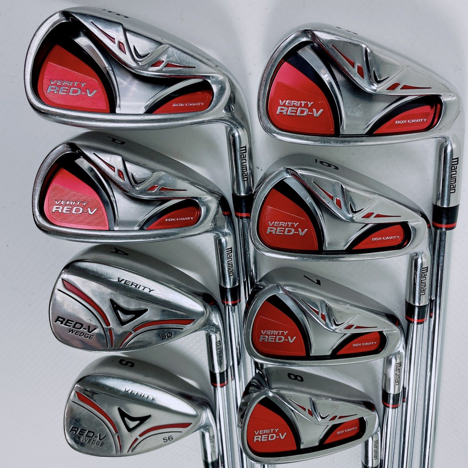 中古】マルマン VERITY RED-Vアイアン5-9I/PW/AW/SW 8本セット(NSPRO