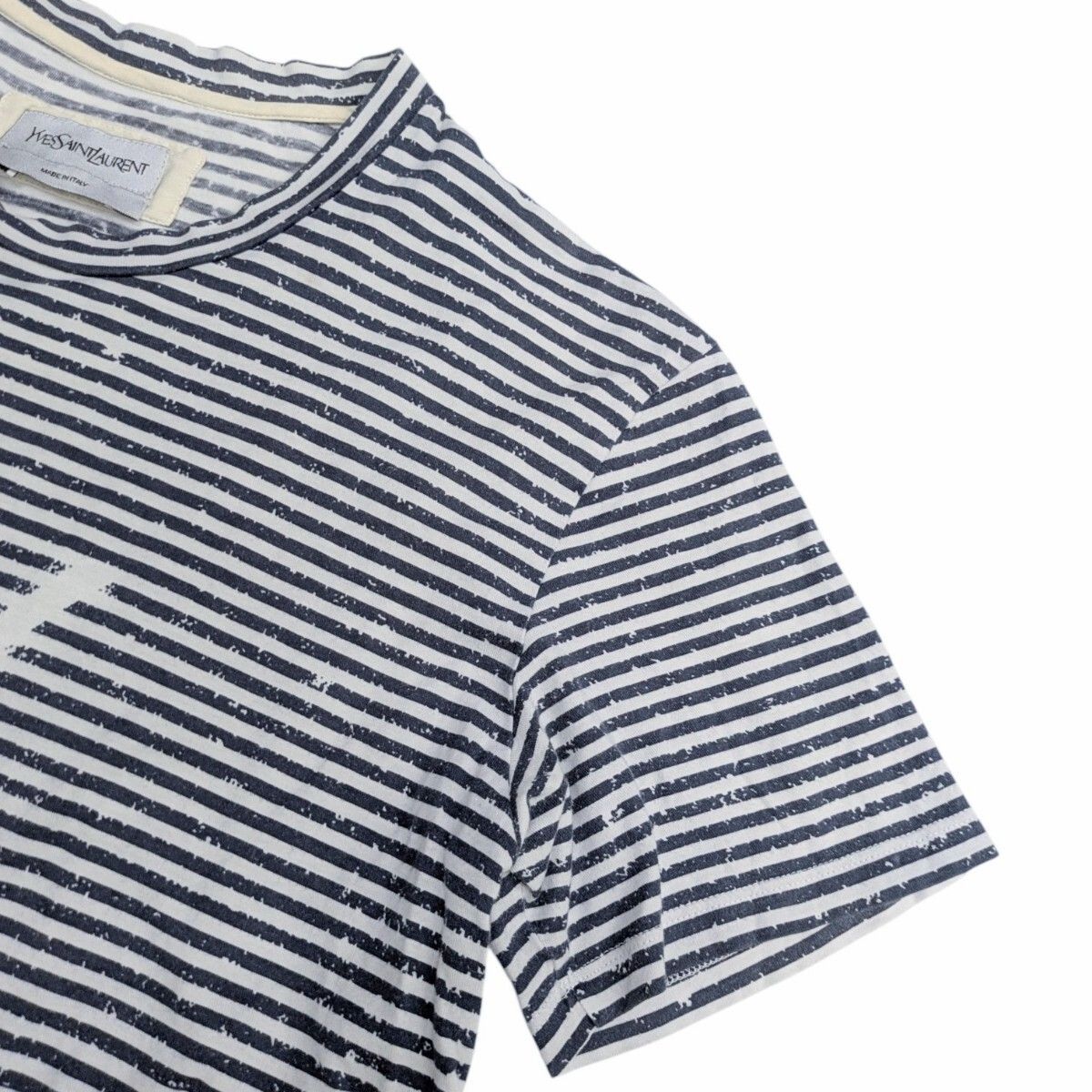 YVES SAINT LAURENT イブサンローラン クルーネックTシャツ YSLロゴ 