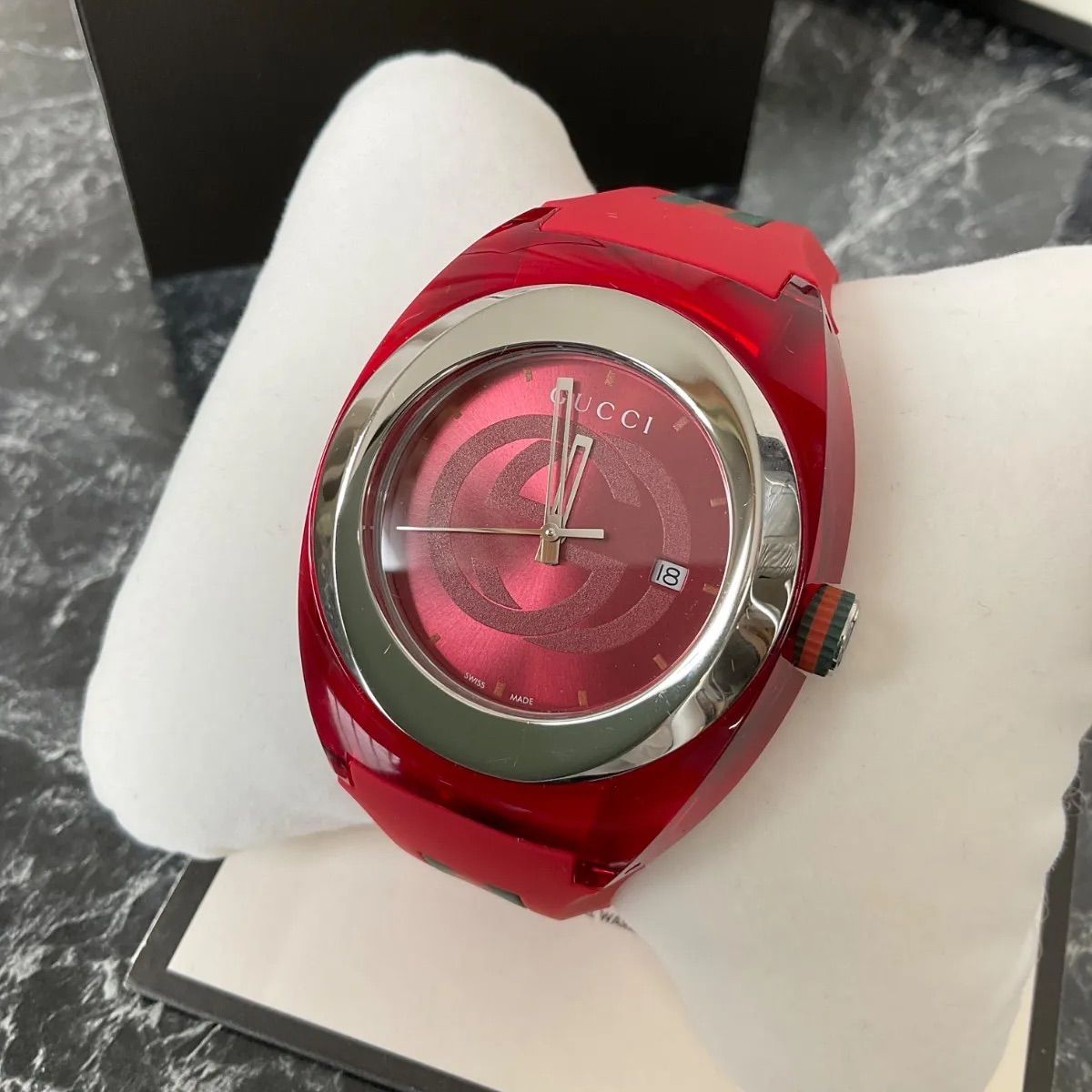 中古】グッチ クォーツ GUCCI 腕時計 シンク シェリーライン YA137103A