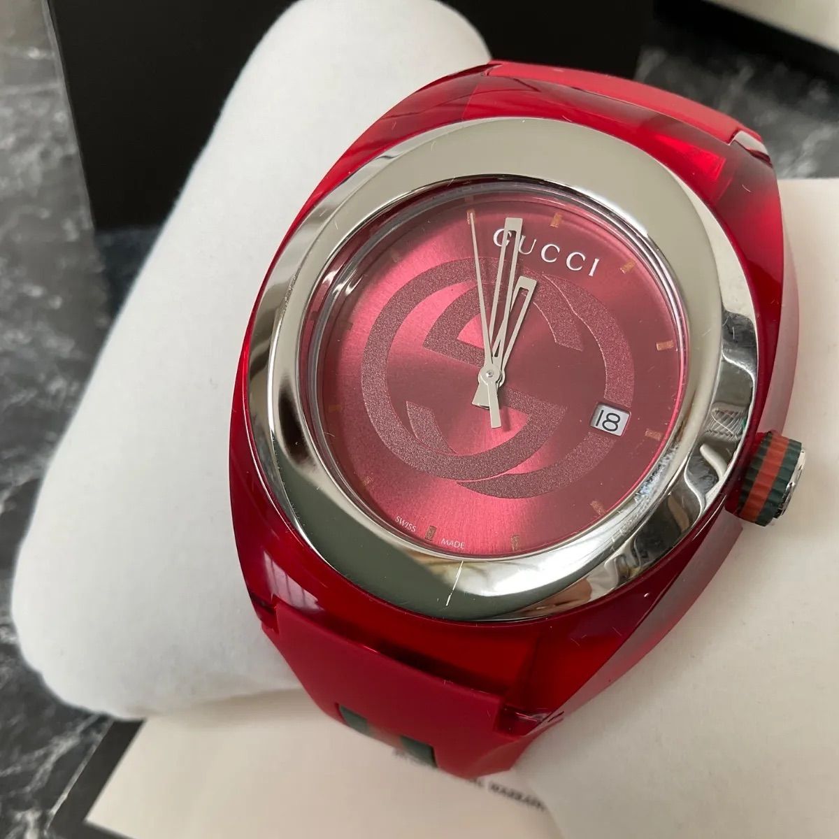 中古】グッチ クォーツ GUCCI 腕時計 シンク シェリーライン YA137103A
