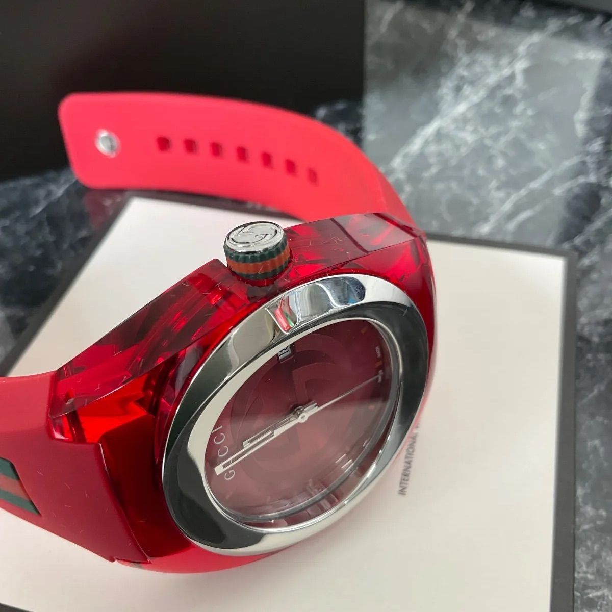 中古】グッチ クォーツ GUCCI 腕時計 シンク シェリーライン YA137103A