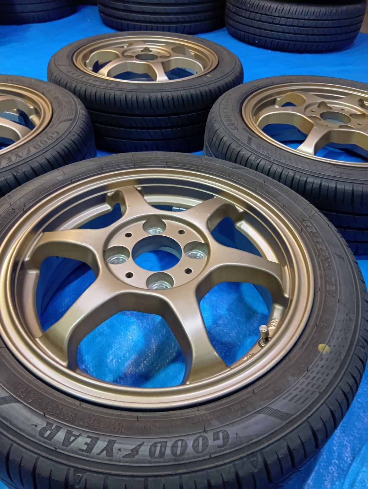 軽自動車 165/55R14 サマータイヤ 夏 2022年 タイヤホイールset アルミ 